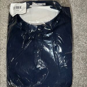 Navy Blue Button-Up Shirt